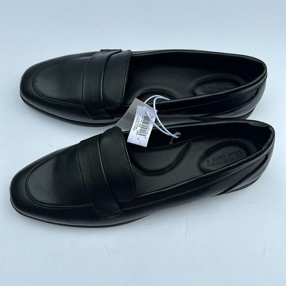 Old Navy Women's Low Heel Preppy Style Black Modern Penny Loafer Sz 8 - Picture 1 of 9